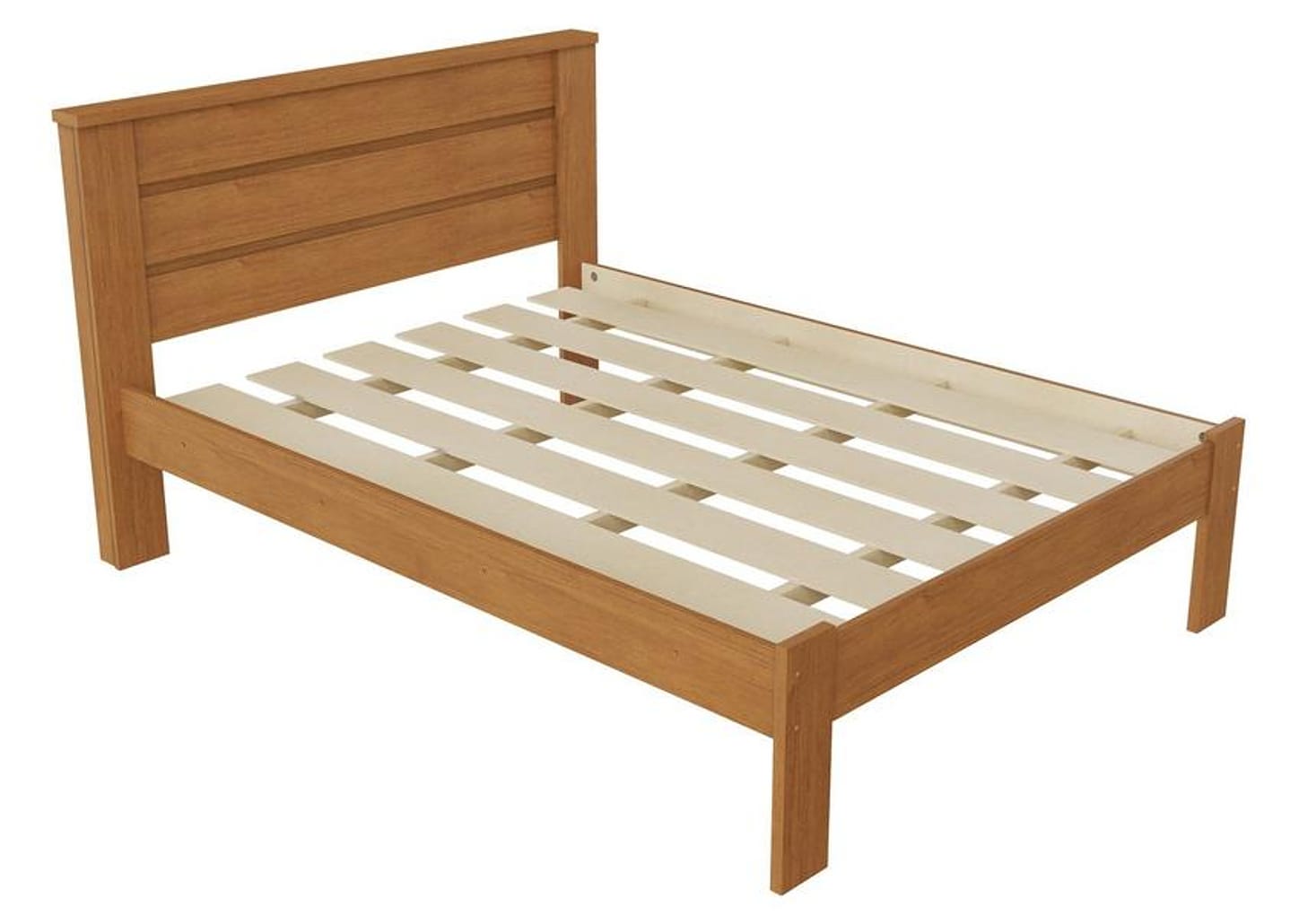 Cama de Casal Conquista Móveis Rubi Cinamomo