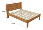 Cama de Casal Conquista Móveis Rubi Cinamomo