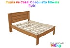 Cama de Casal Conquista Móveis Rubi Cinamomo