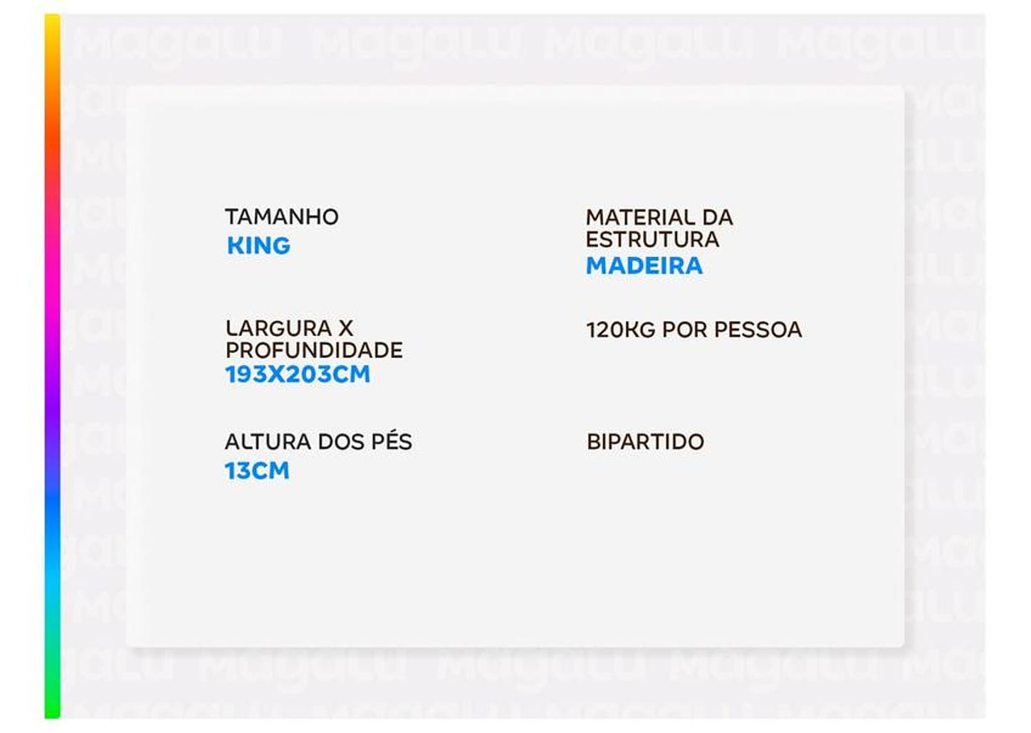 Base Cama Box King Americanflex Bipartida 25x193x203cm Lisse