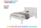 Cama de Casal Conquista Móveis Rubi Branca