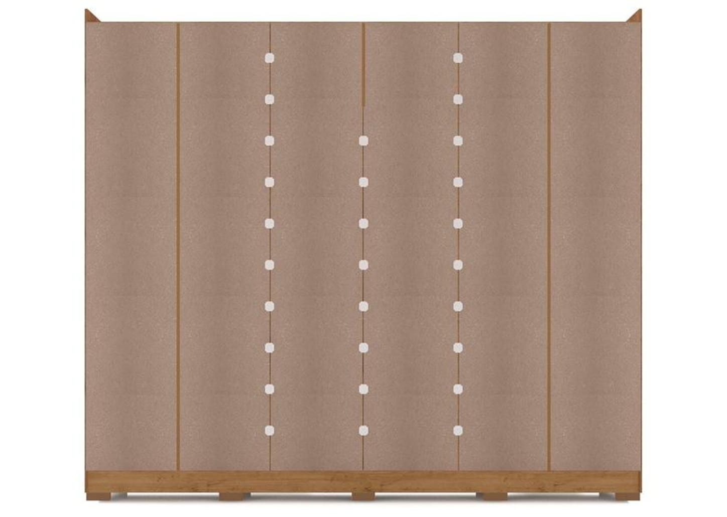 Guarda-roupa Casal com Espelho 6 Gavetas 6 Portas Araplac Biancca