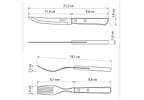 Jogo de Talheres Tramontina Inox para Churrasco Polywood 12 Peças