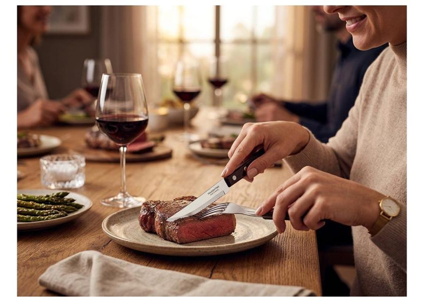 Jogo de Talheres Tramontina Inox para Churrasco Polywood 12 Peças