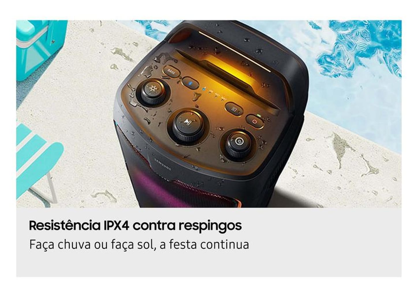 Caixa de Som Torre Samsung MX-ST40F/ZD Bluetooth 160W RMS