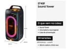Caixa de Som Torre Samsung MX-ST40F/ZD Bluetooth 160W RMS