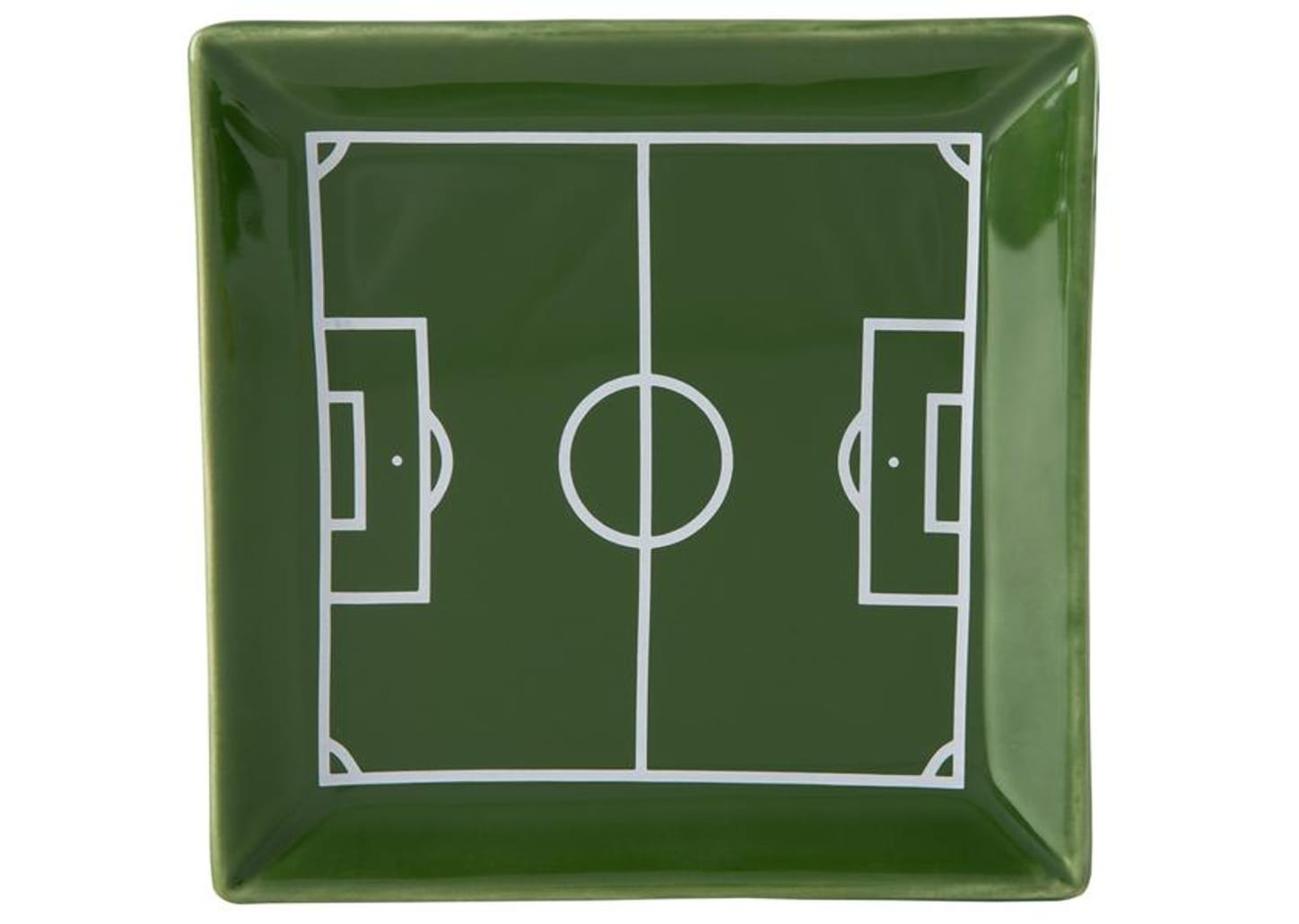 Jogo de Caneca de Chá e café de Cerâmica Branco, Preto e Verde 250ml Scalla Cerâmica Futebol 2 Peças