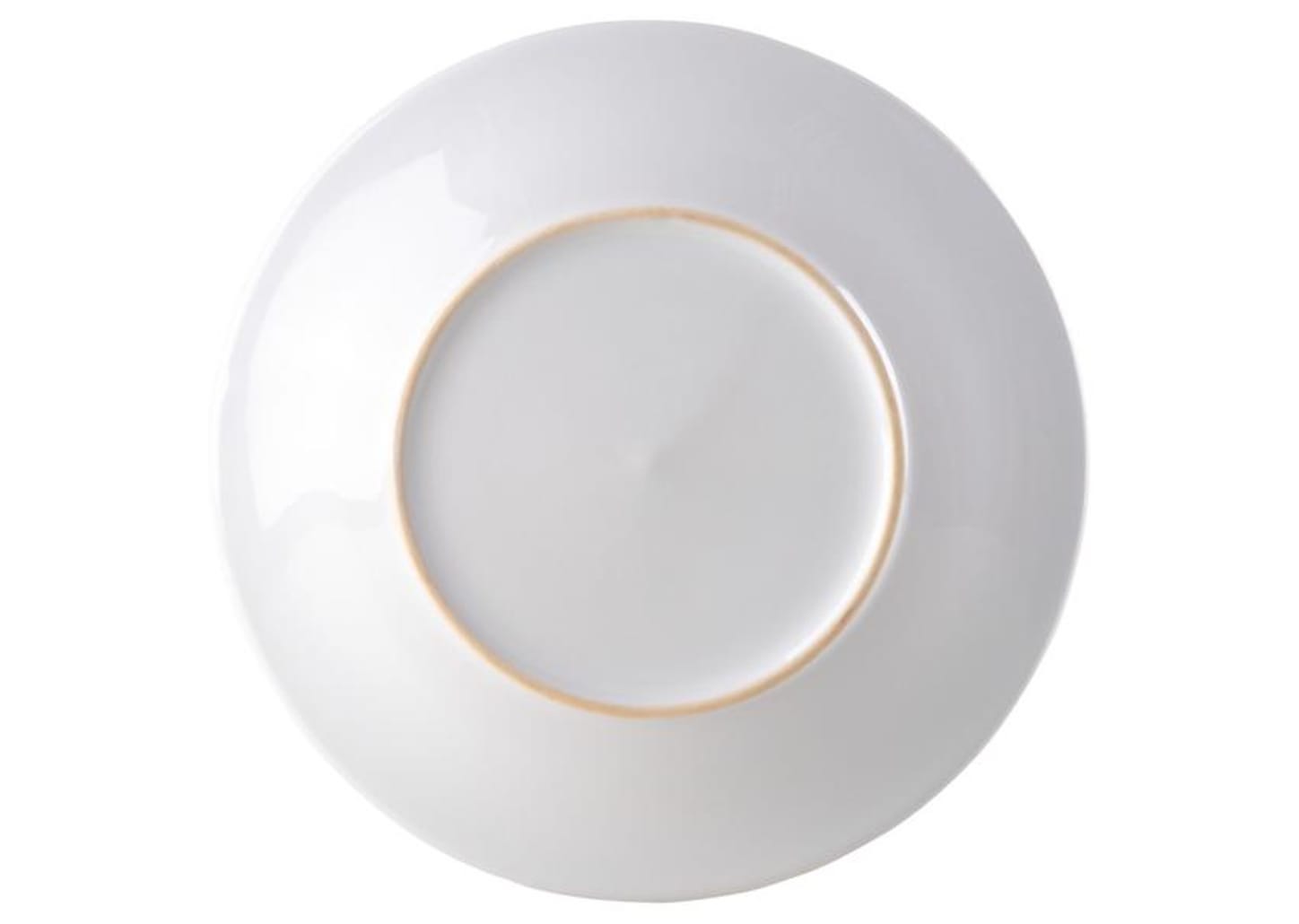 Prato Raso de Cerâmica Branco e Preto de Sobremesa Redondo 20,5cm Scalla Cerâmica Futebol