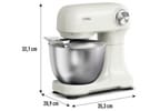 Batedeira Planetária Arno Marfim e Inox 500W 12 Velocidades Tigela Inox 3,5L Bake Easy KM14 com 3 Batedores 8010001506
