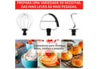 Batedeira Planetária Arno Marfim e Inox 500W 12 Velocidades Tigela Inox 3,5L Bake Easy KM14 com 3 Batedores 8010001506