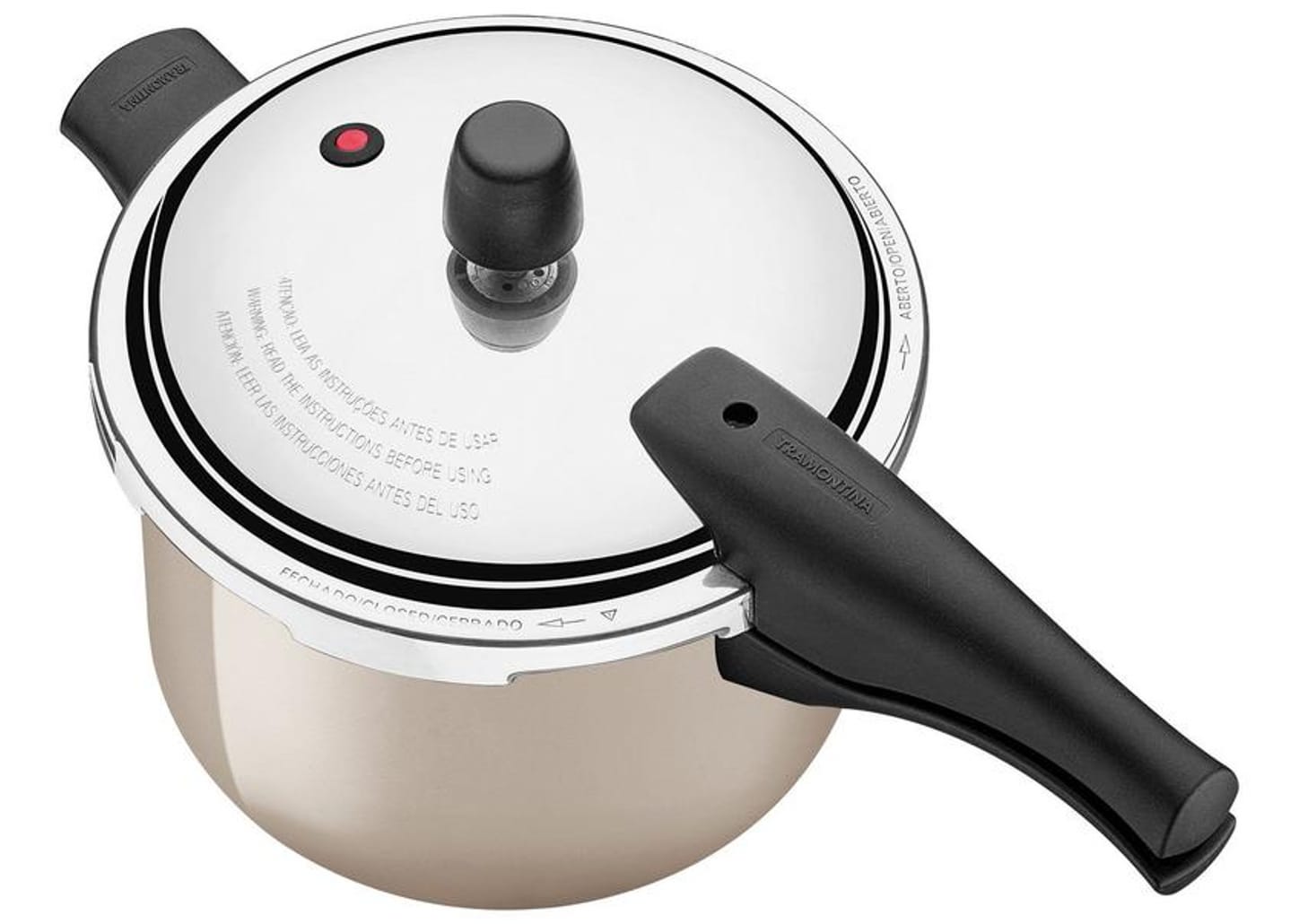 Panela de Pressão Tramontina 4,5L Marrom Vancouver