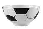 Bowl de Cerâmica Branco e Preto Scalla Cerâmica Futebol 550ml