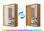 Guarda-roupa Casal com Espelho 4 Gavetas 2 Portas de Correr Demóbile Riva