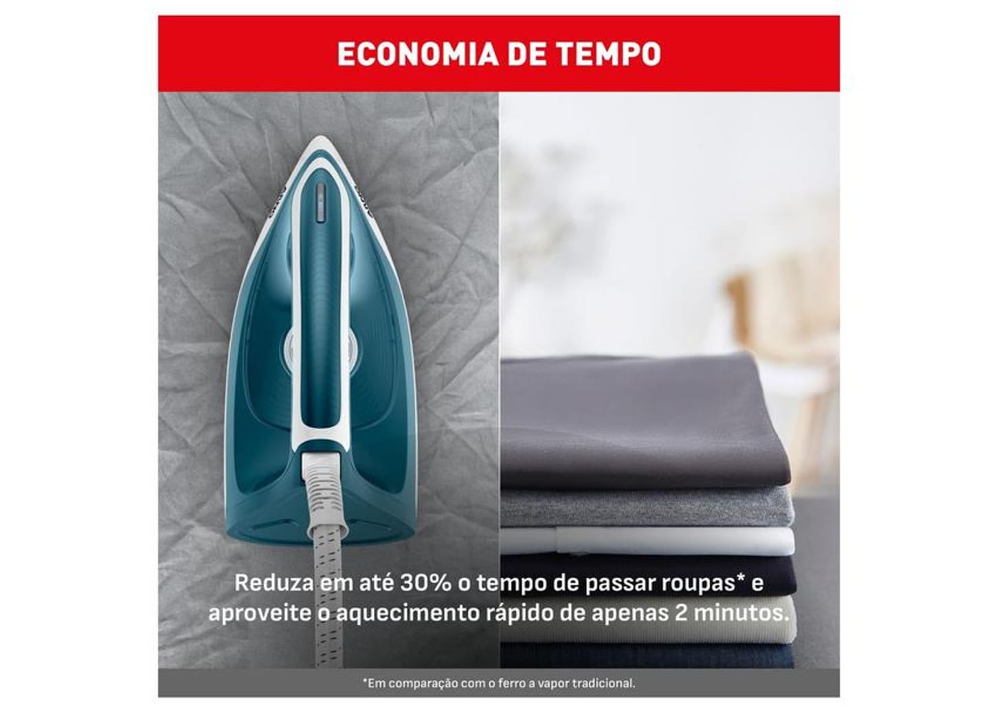 Ferro de Passar com Estação a Vapor Arno Express Force SSEF Azul