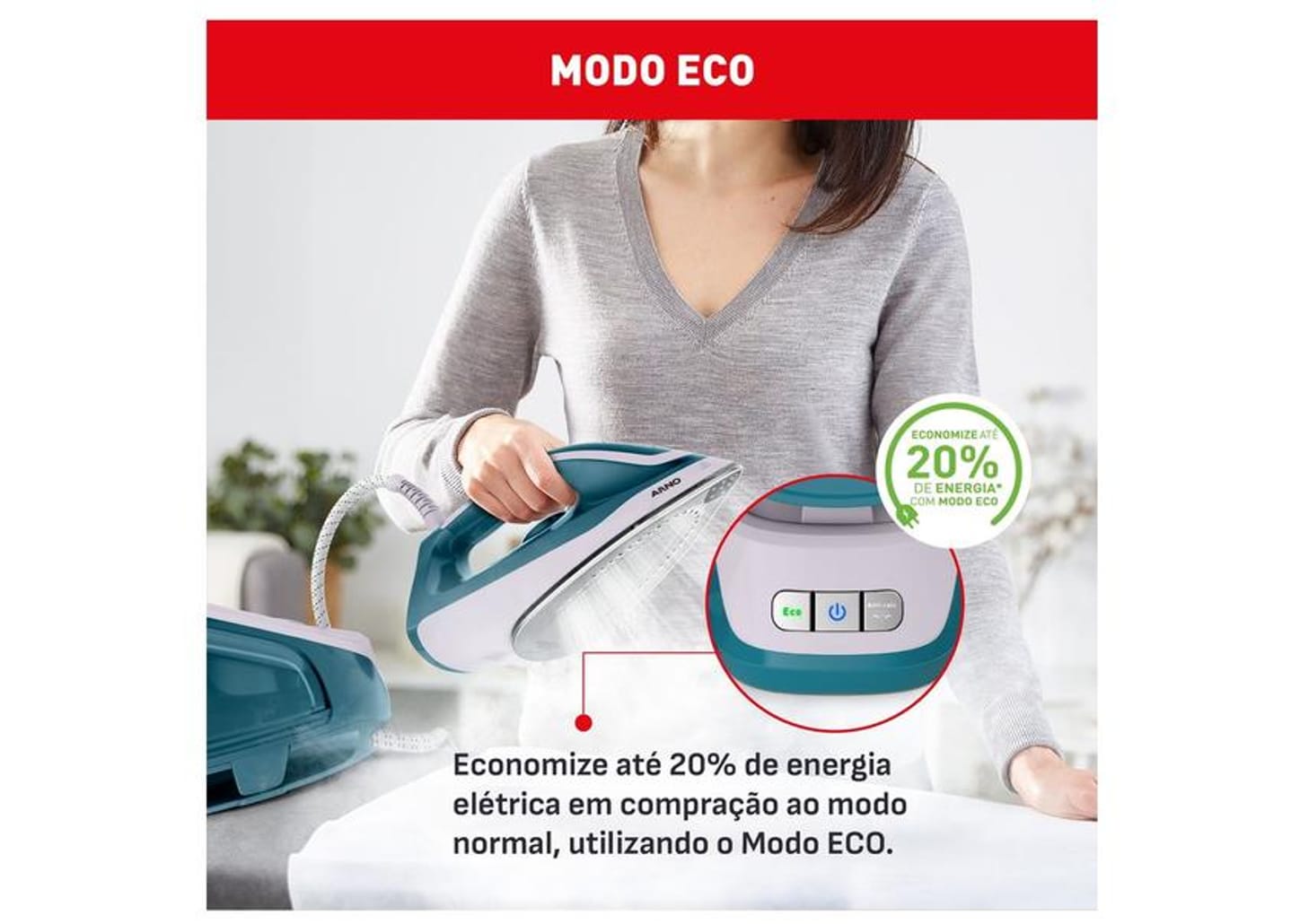 Ferro de Passar com Estação a Vapor Arno Express Force SSEF Azul