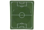 Prato Raso de Cerâmica Verde e Branco Retangular Scalla Cerâmica Futebol