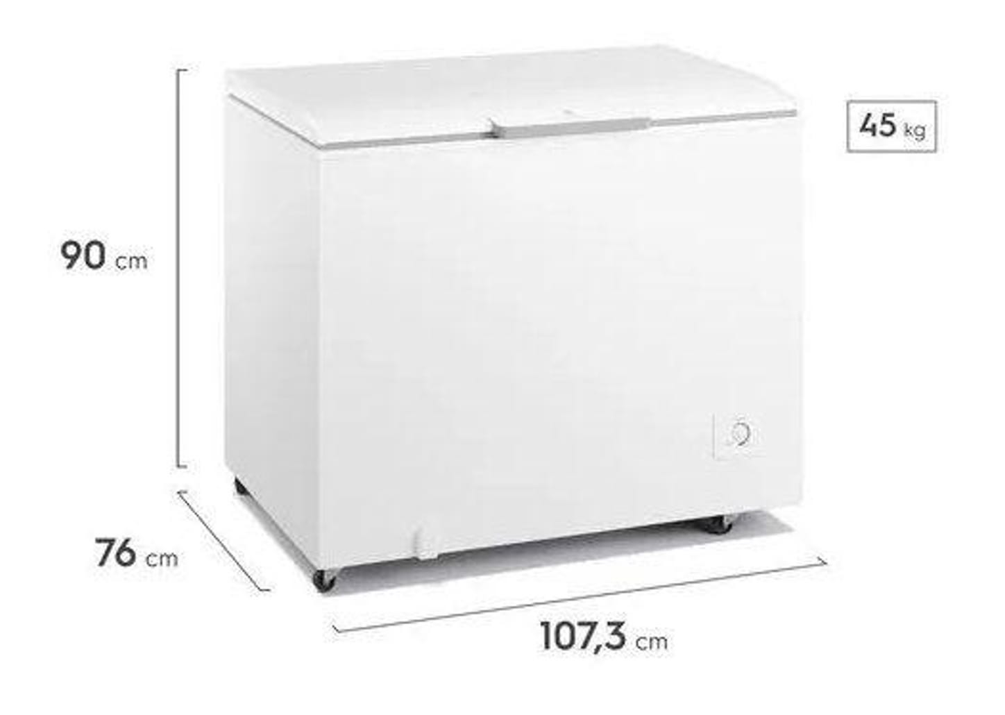 Freezer Horizontal Electrolux 315L 1 Porta Inverter HI330T