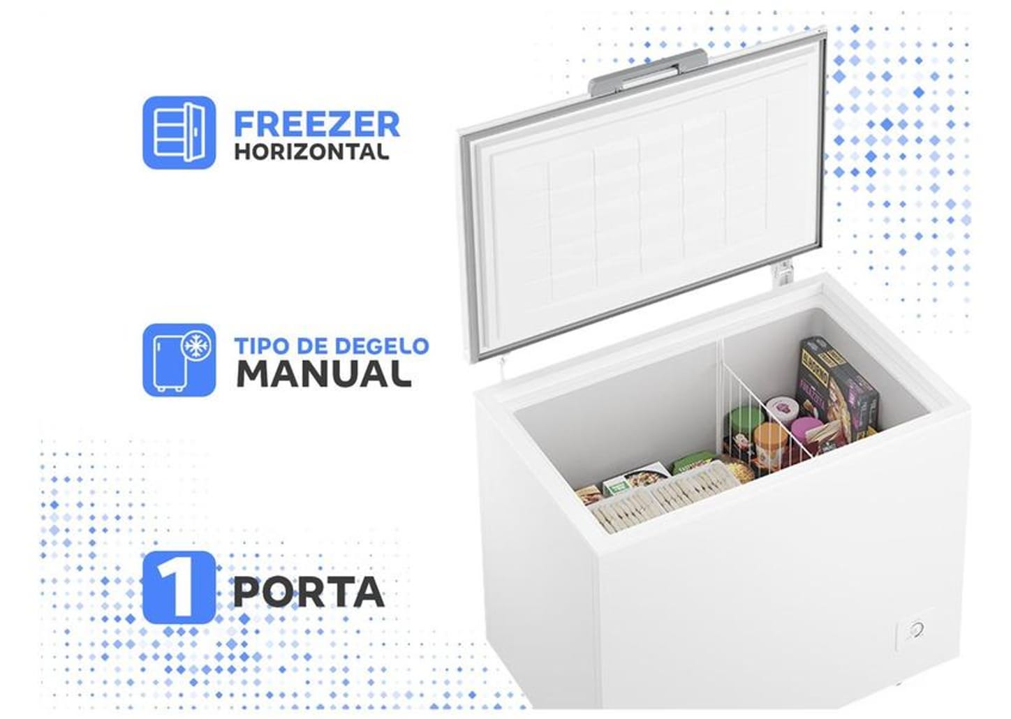 Freezer Horizontal Electrolux 315L 1 Porta Inverter HI330T