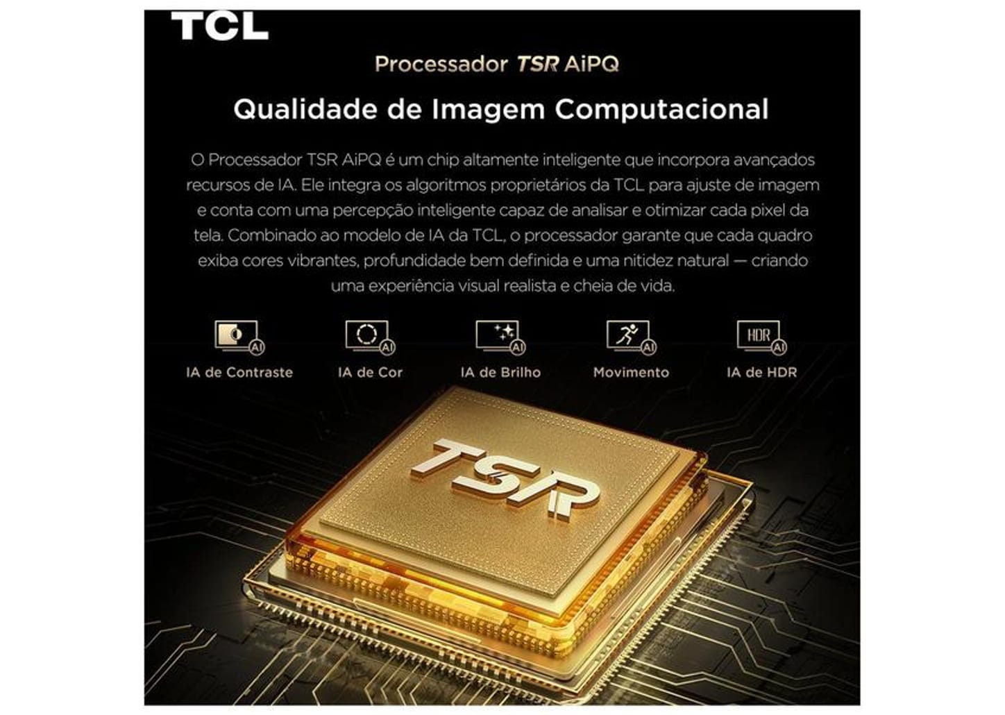 Smart TV 65" TCL 4K UHD SQD-Mini LED 65C7L Google TV 2026