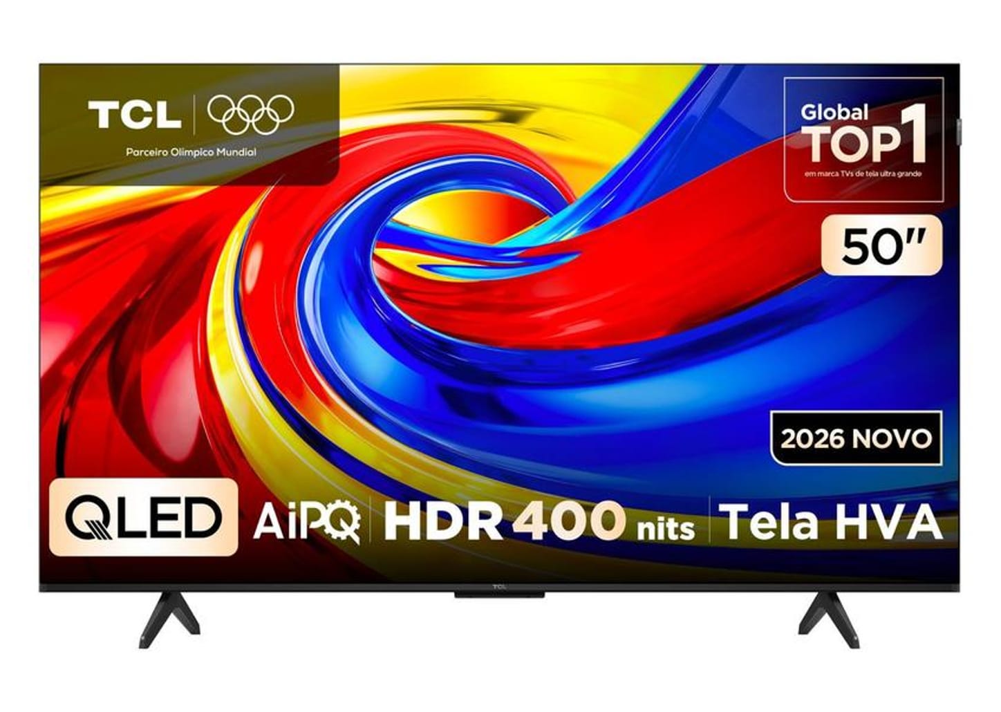 Smart TV 50" TCL 4K UHD QLED 50P7L Google TV 2026