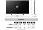 Smart TV 85" TCL 4K UHD Mini LED 75A400M Google TV 2026