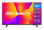 Smart TV 43" AOC Full HD DLED 43S5155/78G Roku TV 2025
