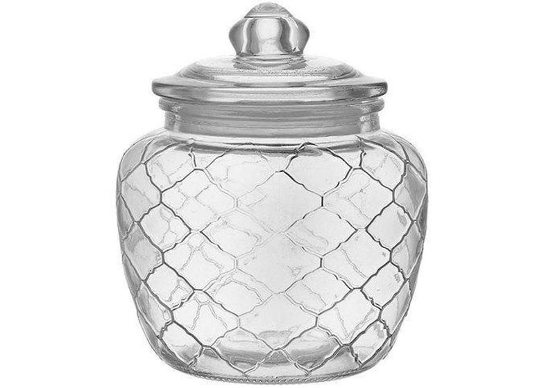 Pote de Vidro Hermético Hauskraft com Tampa 600ml - POTE-048