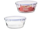 Pote de Vidro Hermético Hauskraft com Tampa - Redondo 1L
