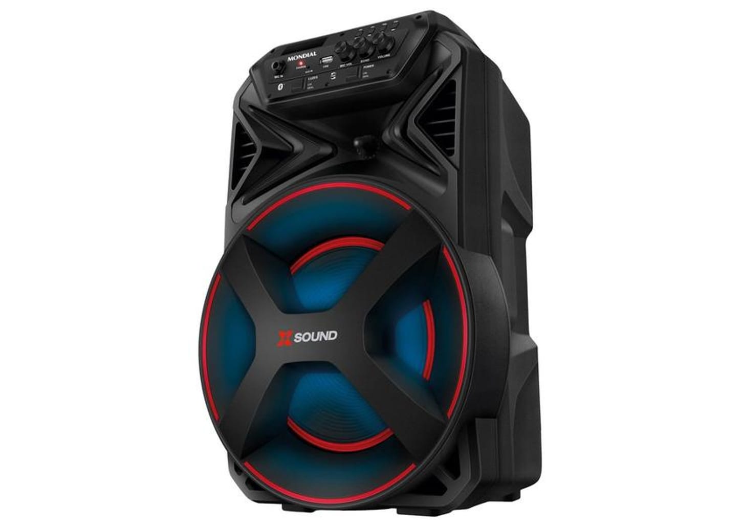 Caixa de Som Amplificada Bluetooth Mondial XSound CM-300-N 300W RMS USB