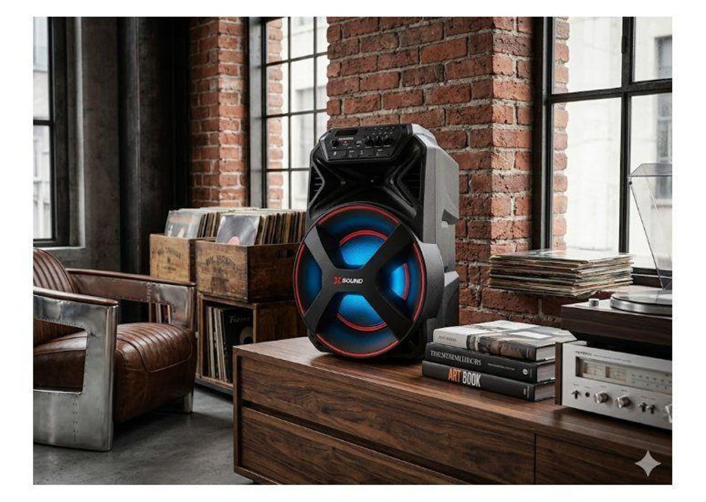 Caixa de Som Amplificada Bluetooth Mondial XSound CM-300-N 300W RMS USB