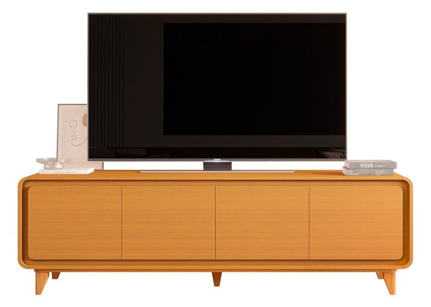 Rack para TV até 75" 4 Portas EDN Móveis Sense 1.8