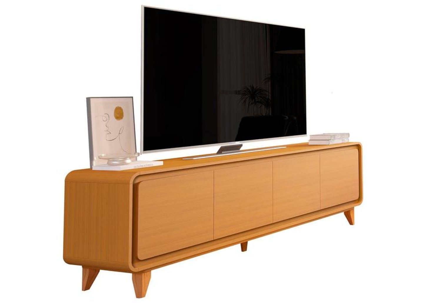 Rack para TV até 75" 4 Portas EDN Móveis Sense 1.8