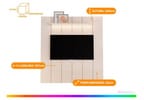Painel para TV até 75" EDN Móveis Alpes
