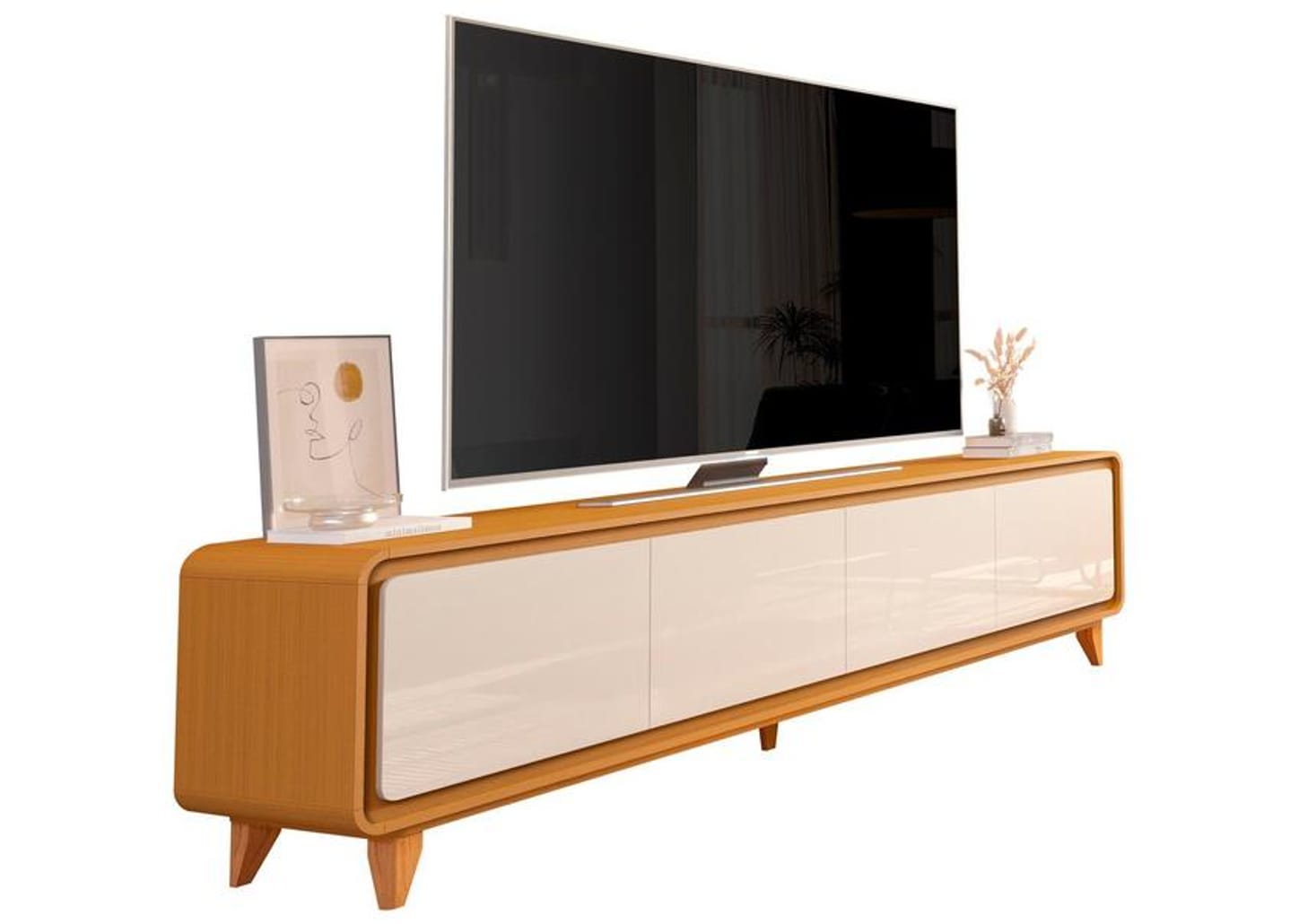 Rack para TV até 75" 4 Portas EDN Móveis Sense 2.2