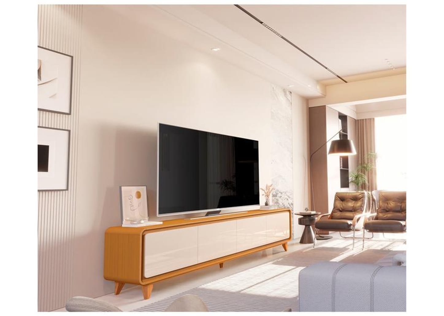 Rack para TV até 75" 4 Portas EDN Móveis Sense 2.2