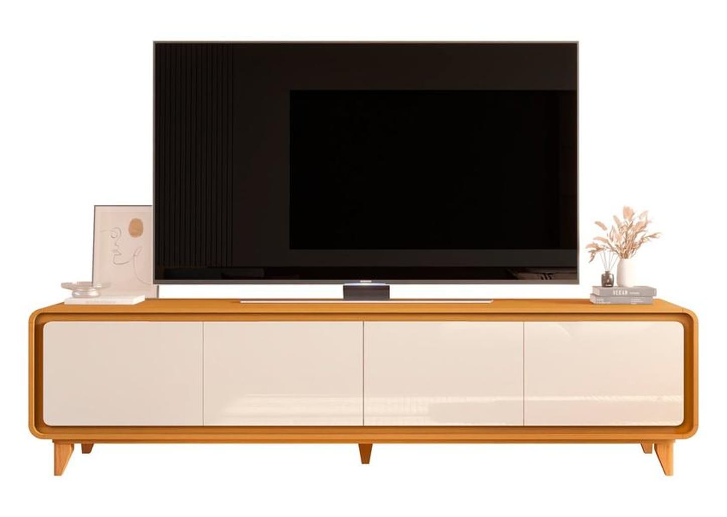 Rack para TV até 75" 4 Portas EDN Móveis Sense 2.2