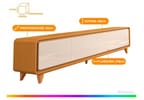 Rack para TV até 75" 4 Portas EDN Móveis Sense 2.2