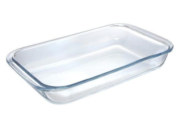 Travessa de Vidro Retangular 29,5x5x17,5cm Hauskraft Originale