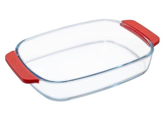 Travessa de Vidro Retangular 30,5x6x19,5cm Hauskraft Originale