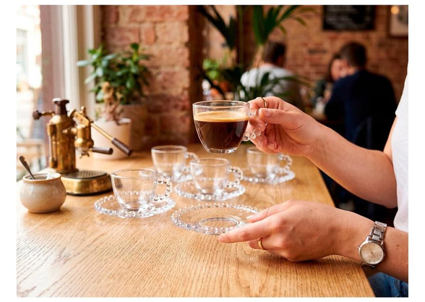 Jogo de Xícaras de Café 100ml Hauskraft Bubbly 4 Peças