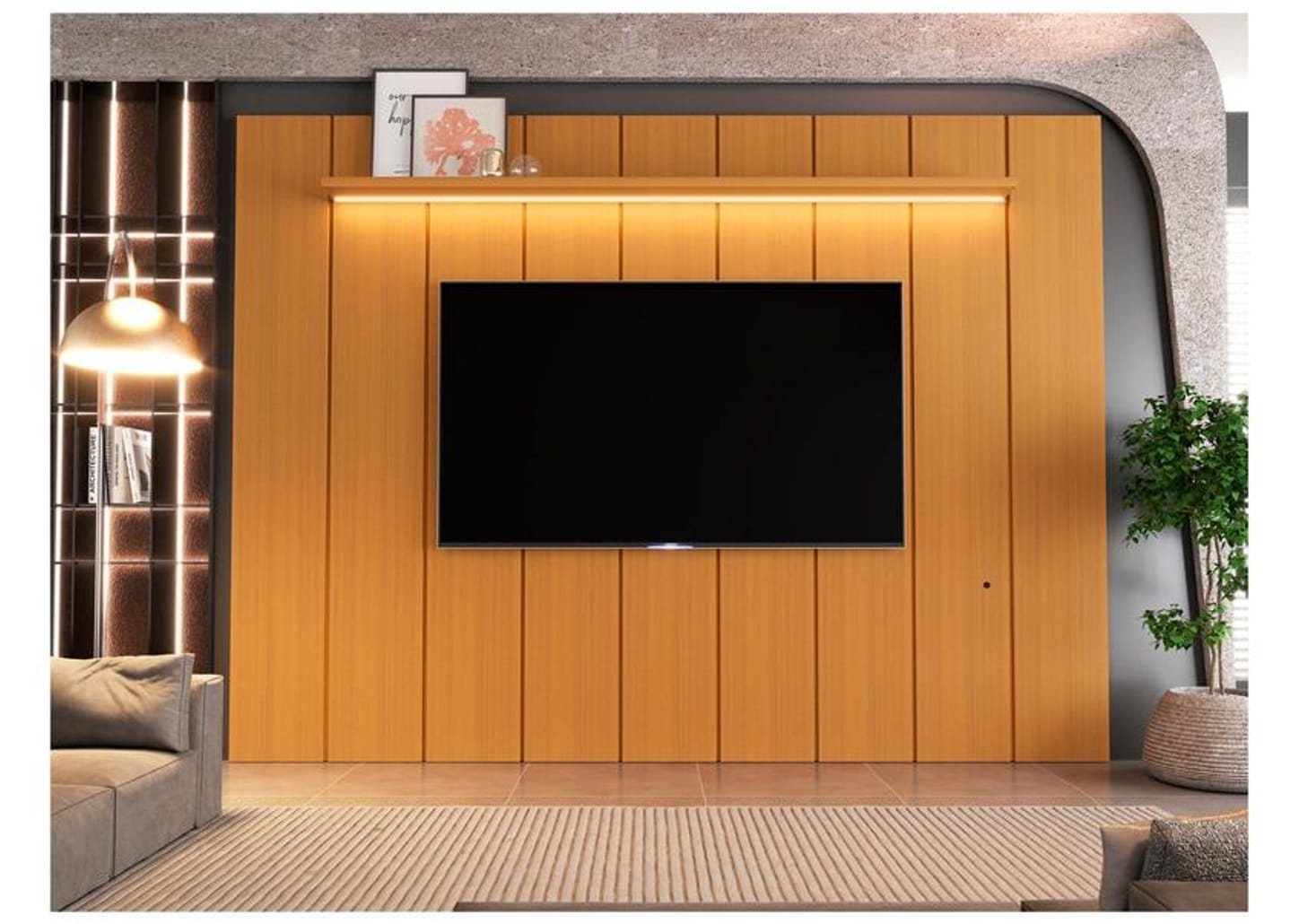 Painel para TV até 85" EDN Móveis Alpes
