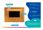 Painel para TV até 85" EDN Móveis Alpes