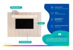 Painel para TV até 85" EDN Móveis Alpes