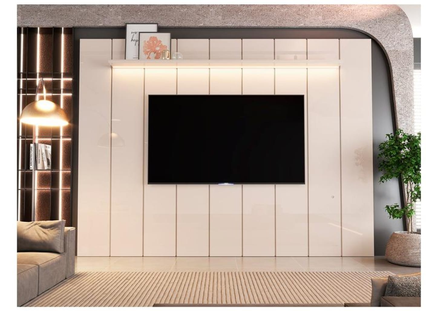 Painel para TV até 85" EDN Móveis Alpes