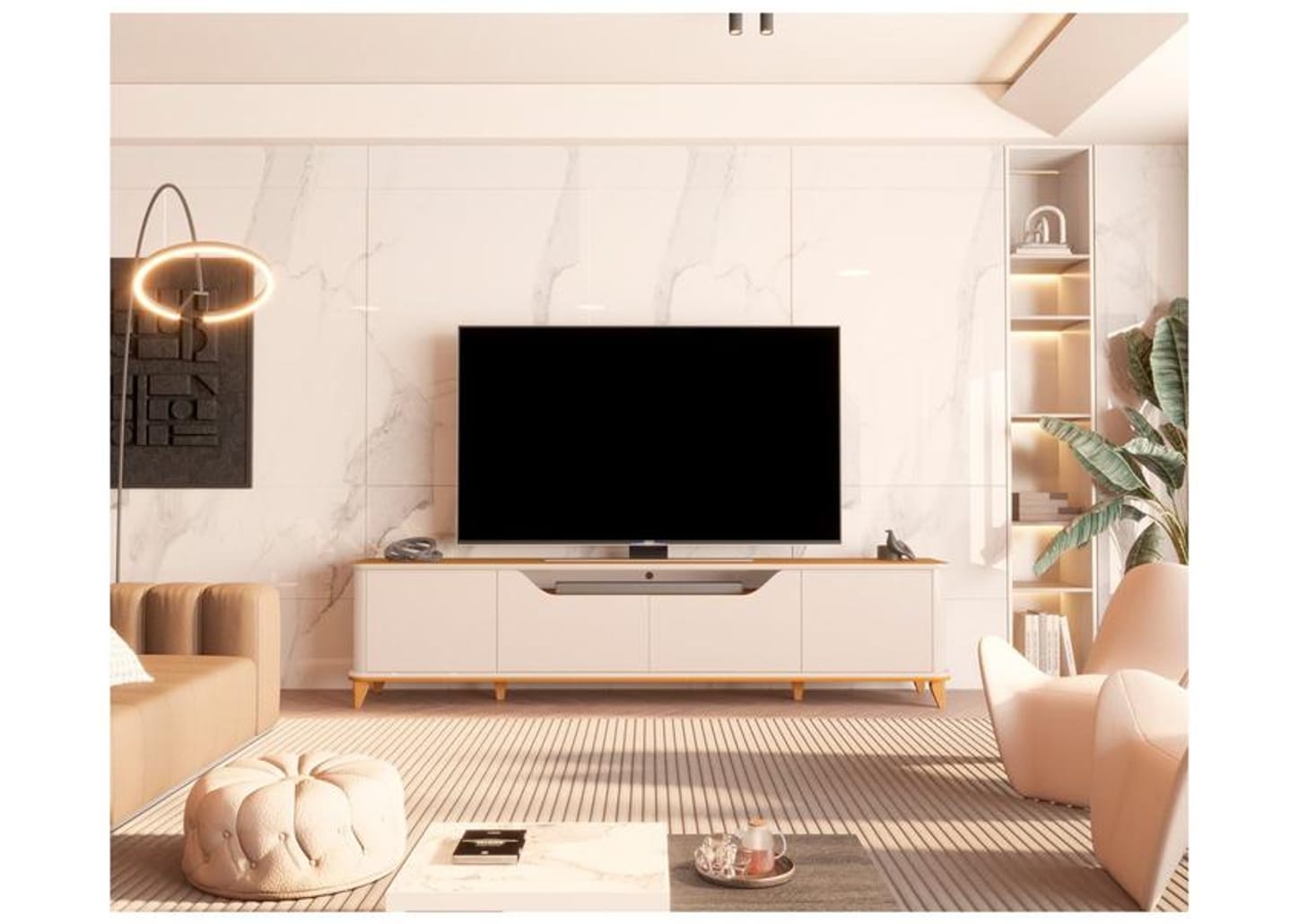 Rack para TV até 85" 4 Portas EDN Móveis Modena 2.4