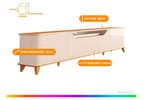 Rack para TV até 85" 4 Portas EDN Móveis Modena 2.4