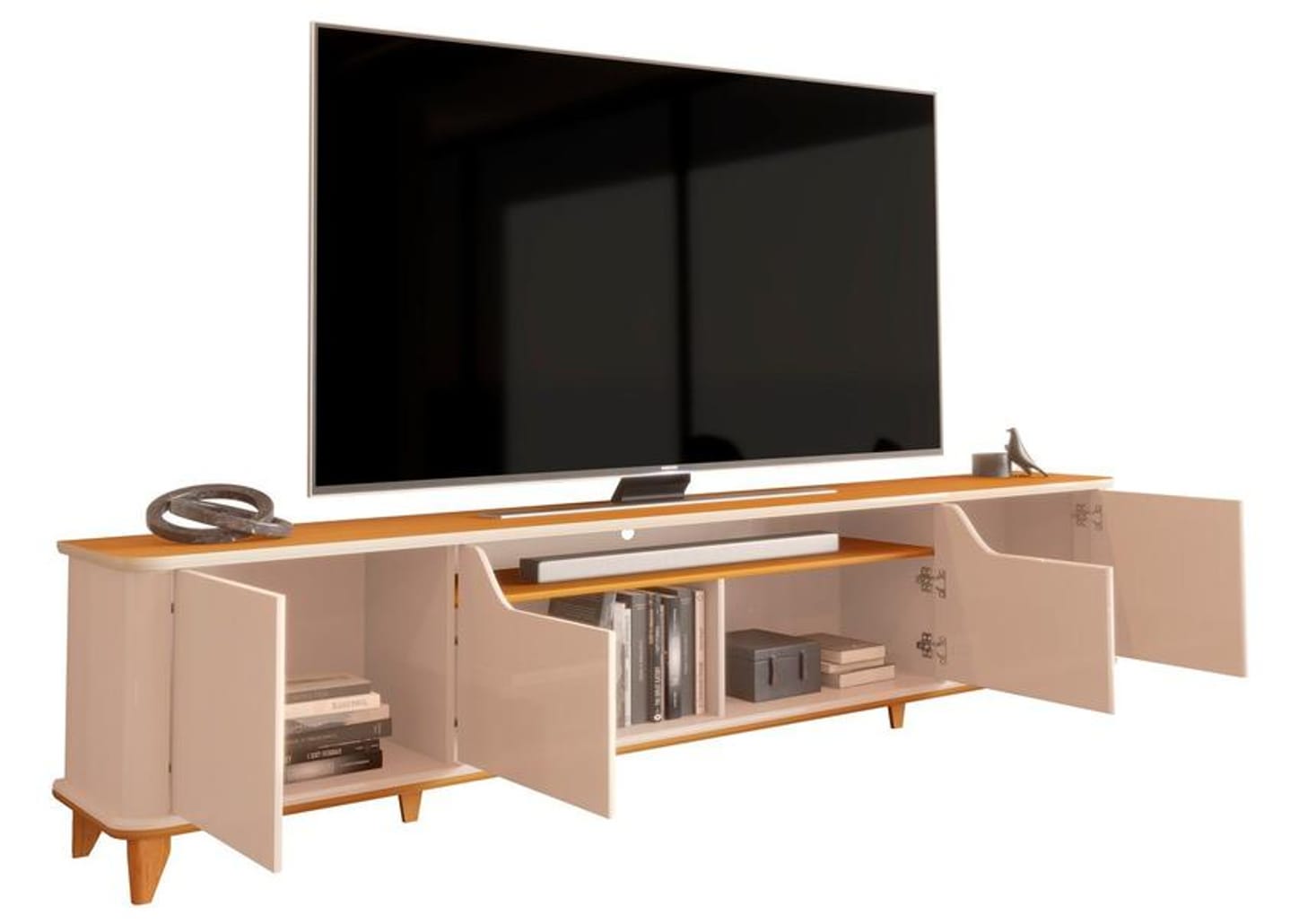 Rack para TV até 85" 4 Portas EDN Móveis Modena 2.4
