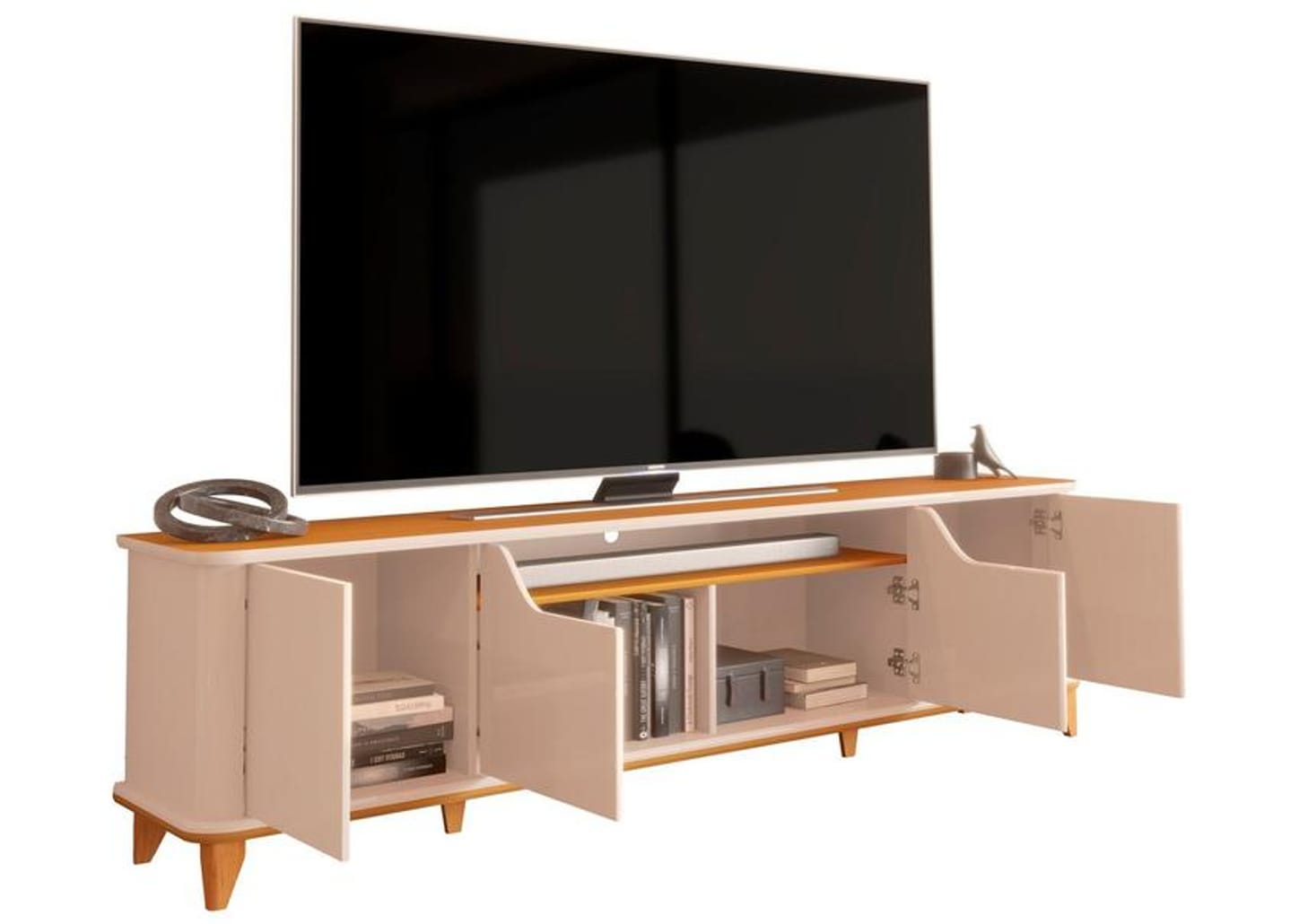 Rack para TV até 75" 4 Portas EDN Móveis Modena 2.0