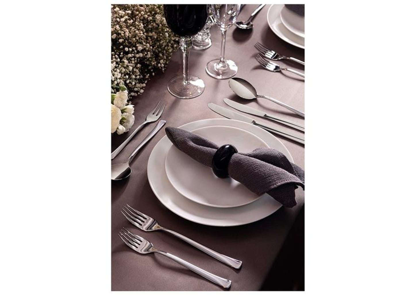 Aparelho de Jantar e Chá 20 Peças Tramontina Redondo Porcelana Branco Leonora