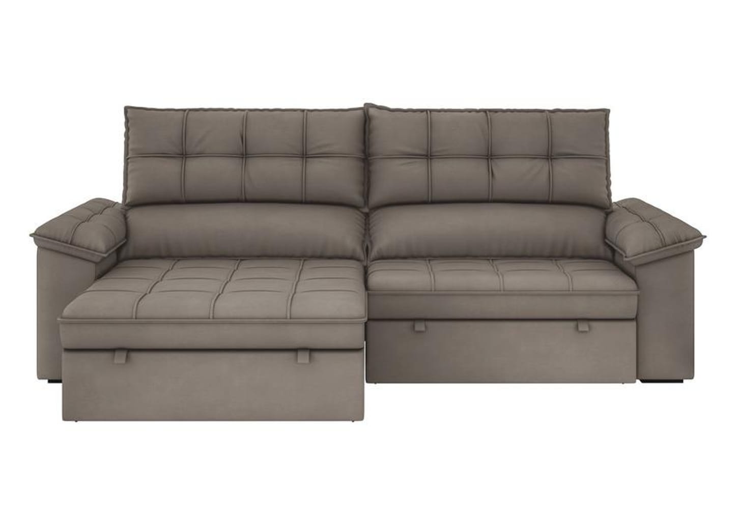 Sofá 5 Lugares Retrátil Reclinável Slim Milano BestHouse Sofás